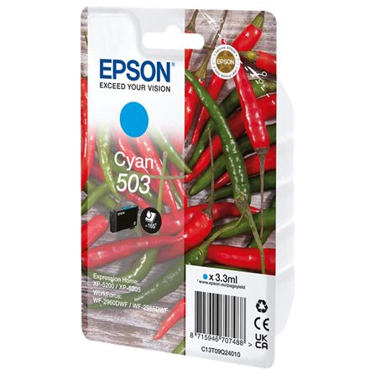 Cyan mustekasetti: Epson C13T09Q24010 (503) | Finink.com