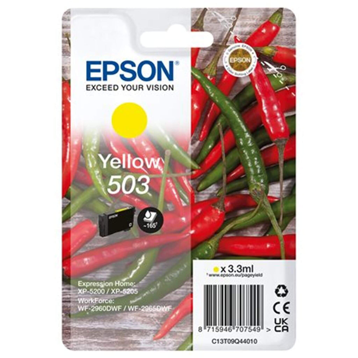 Keltainen mustekasetti: Epson C13T09Q44010 (503) | Finink.com