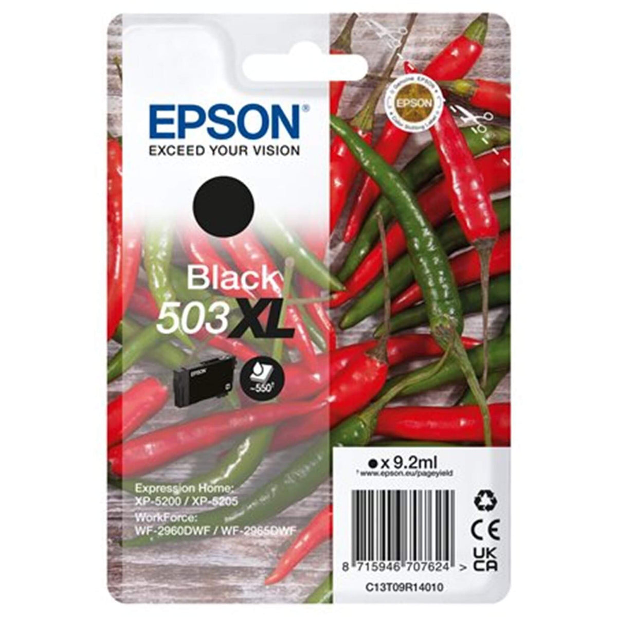 Musta mustekasetti: Epson C13T09R14010 (503XL) | Finink.com