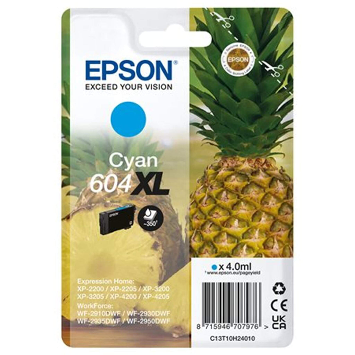 Cyan mustekasetti: Epson C13T10H24010 (604XL) | Finink.com