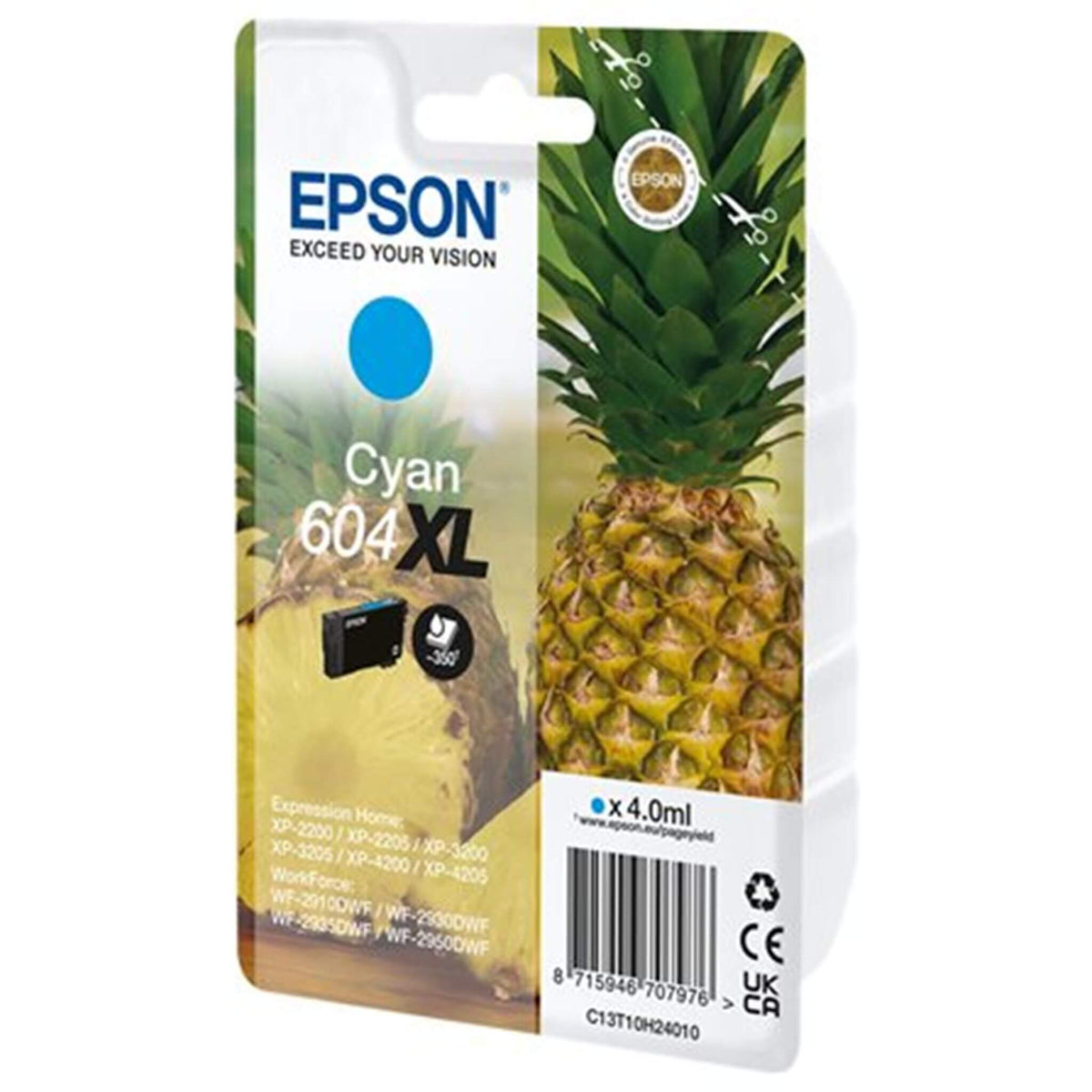 Cyan mustekasetti: Epson C13T10H24010 (604XL) | Finink.com