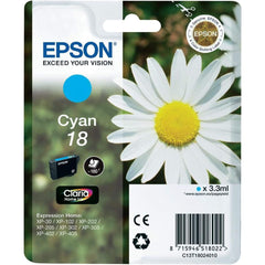 Epson 18 cyan mustepatruuna (T1802)