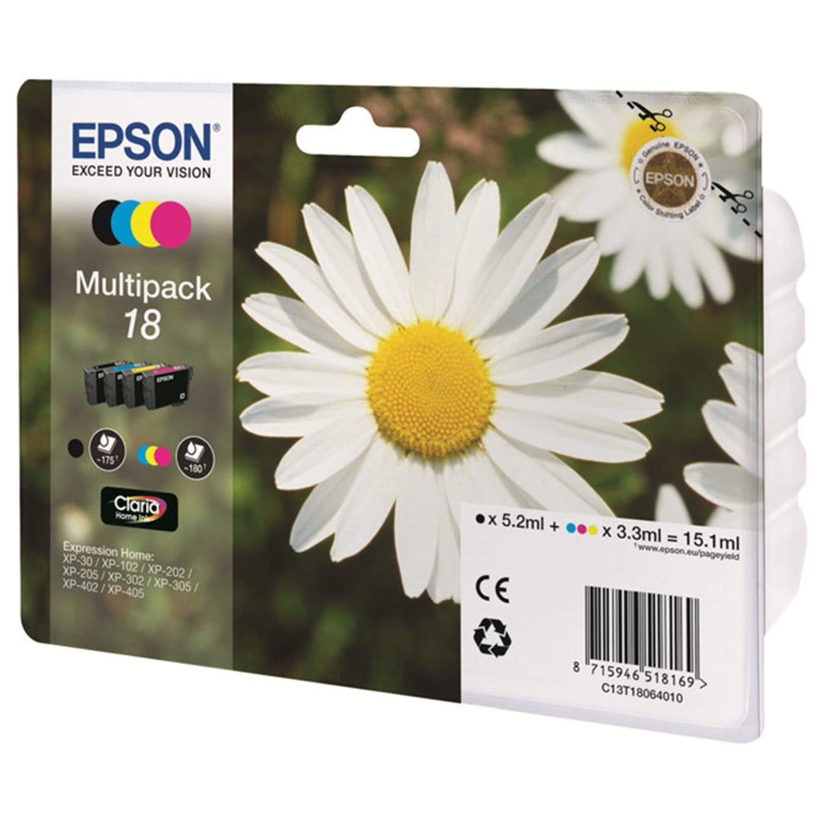 Multipakkaus neljä väriä: Epson T1806 | Finink.com