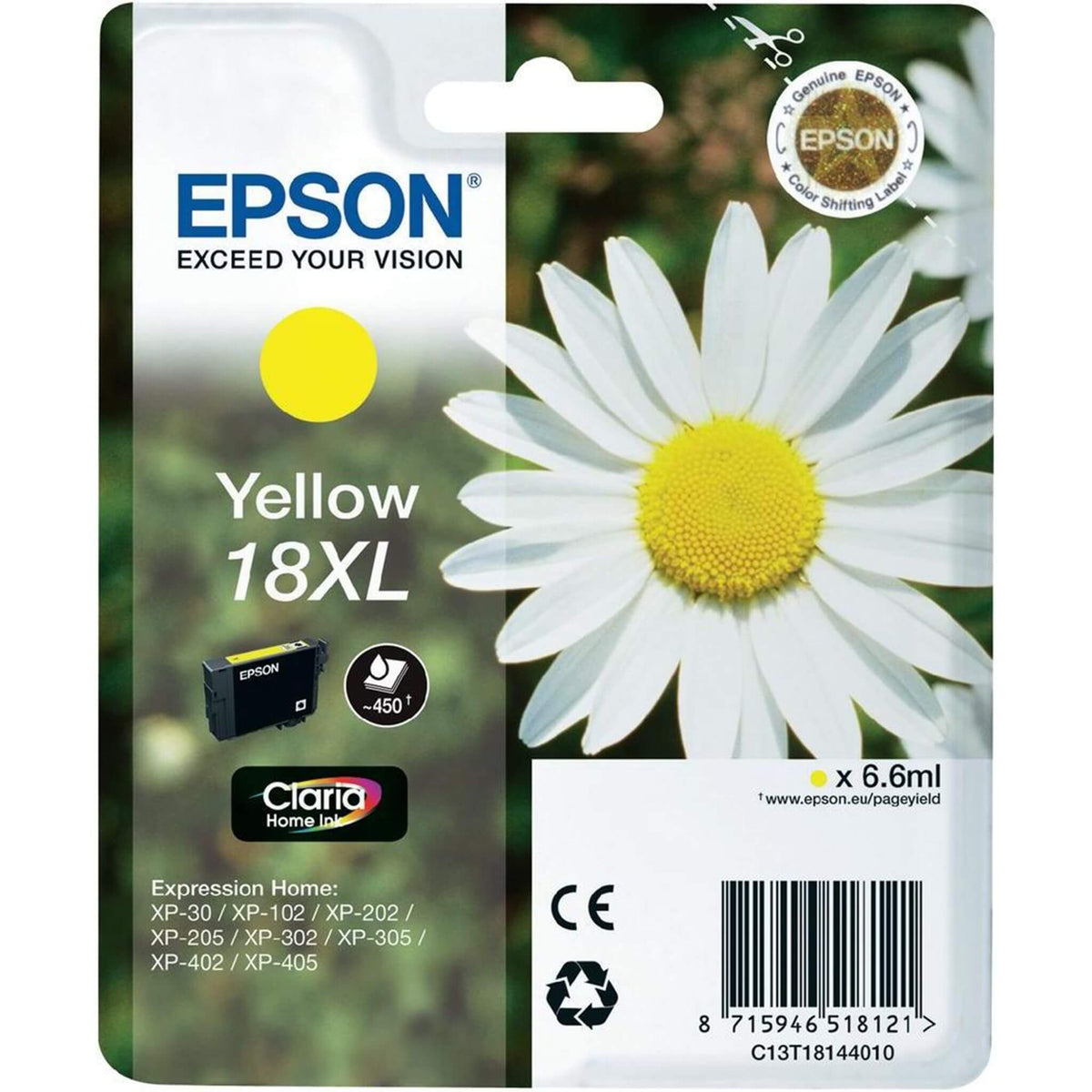 Keltainen mustepatruuna: Epson T1814 | Finink.com