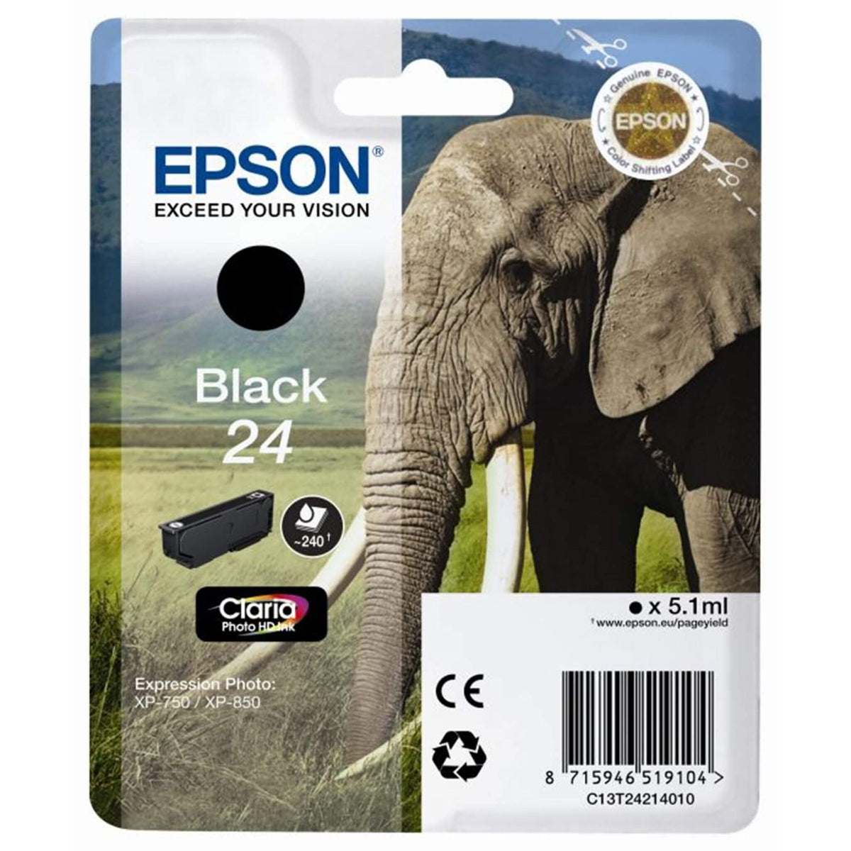 Musta mustepatruuna: Epson T2421 (24) | Finink.com