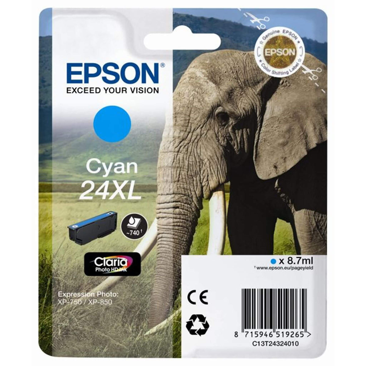 Cyan mustepatruuna: Epson T2432 (24 XL) | Finink.com