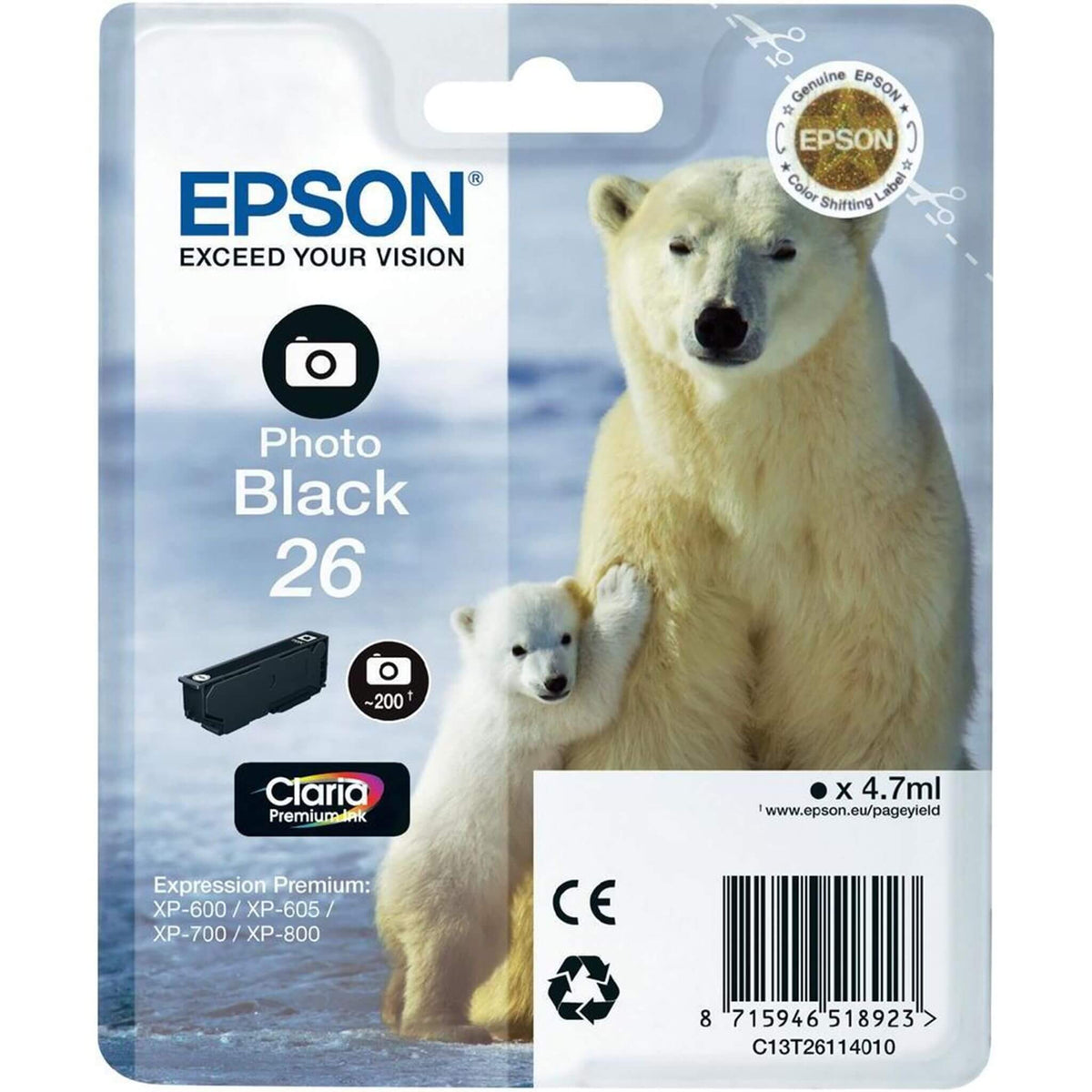 Photo musta mustepatruuna: Epson T2611 (26) | Finink.com