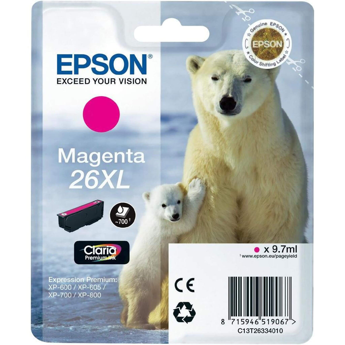 Magenta mustepatruuna: Epson T2633 (26XL) | Finink.com