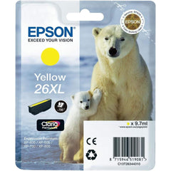 Epson 26 XL keltainen mustepatruuna (T2634)