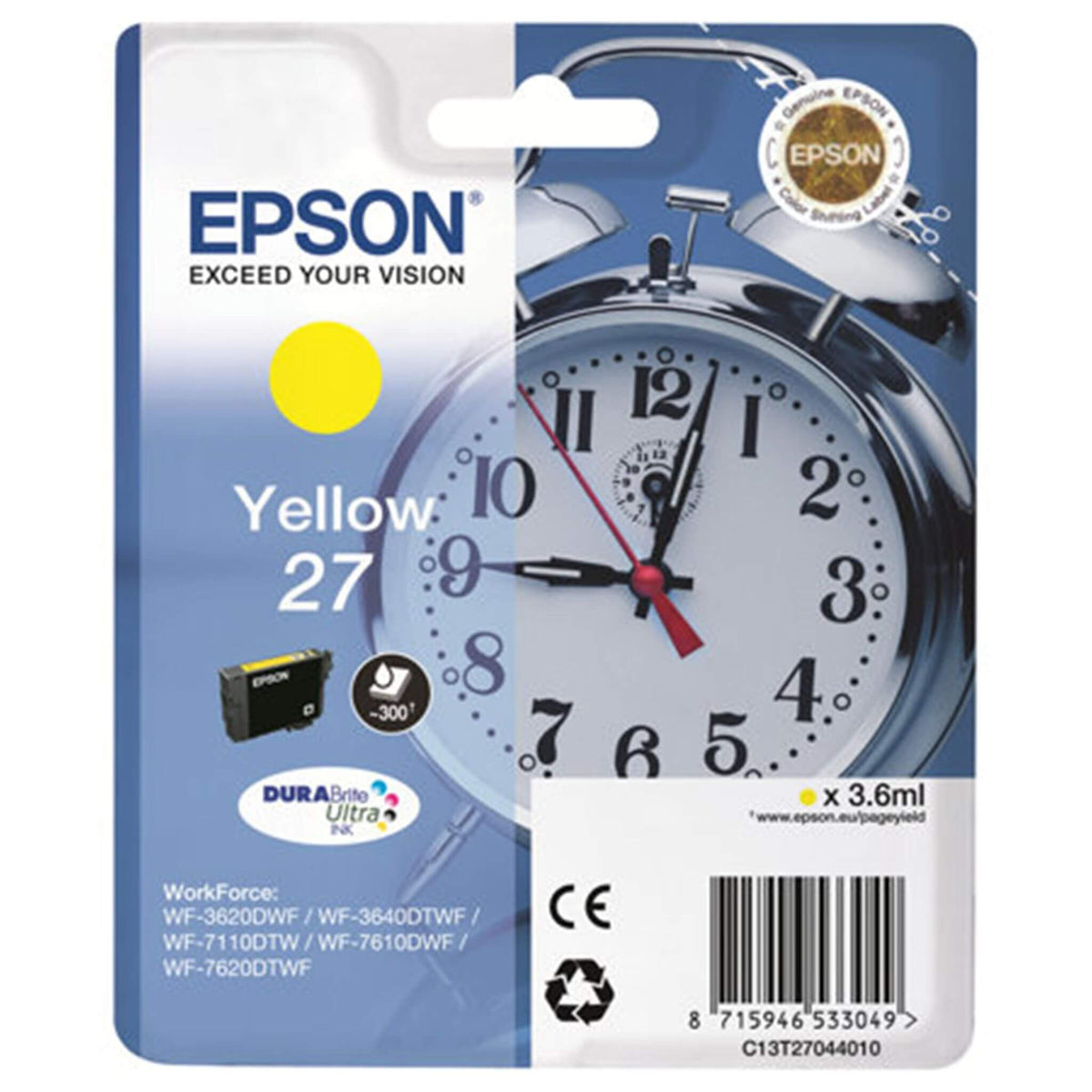 Keltainen mustepatruuna: Epson T2704 (27) | Finink.com
