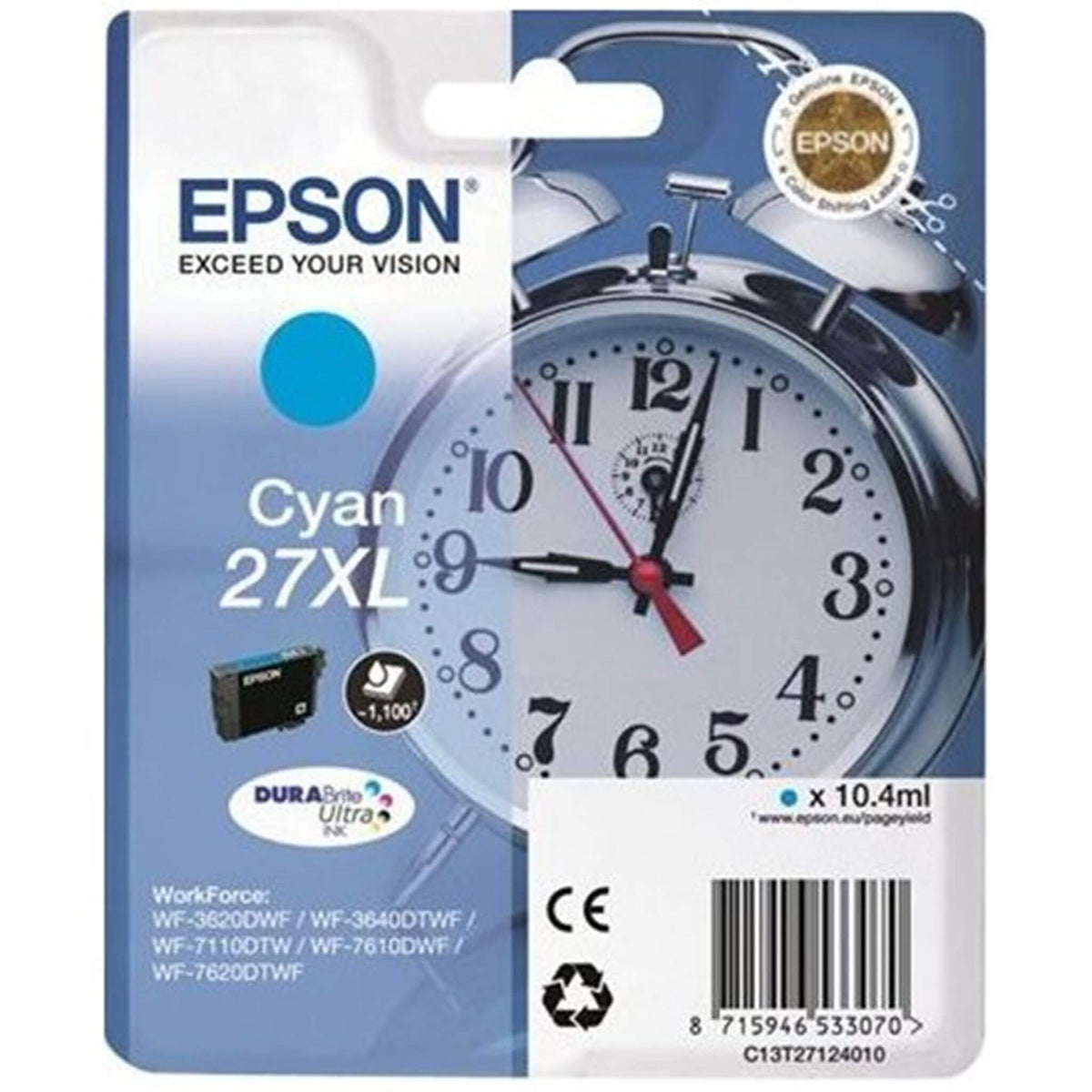 Cyan mustepatruuna: Epson T2712 (27XL) | Finink.com