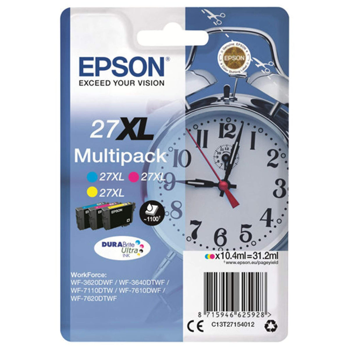Multipakkaus kolme XL väriä: Epson T2715 | Finink.com