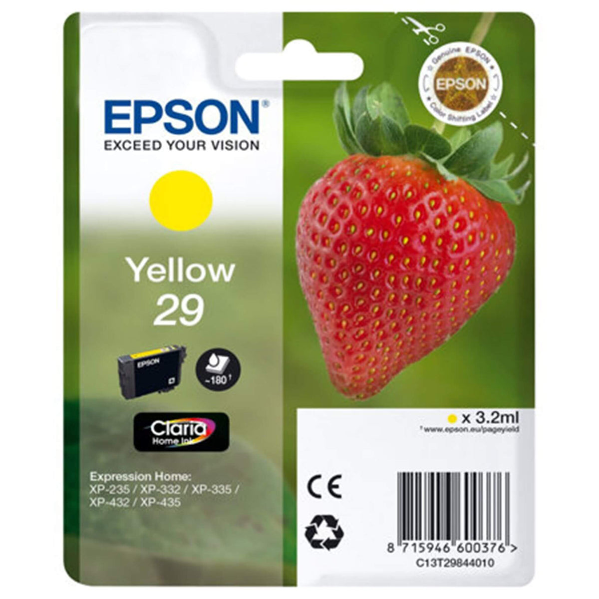 Keltainen mustepatruuna: Epson T2984 (29) | Finink.com