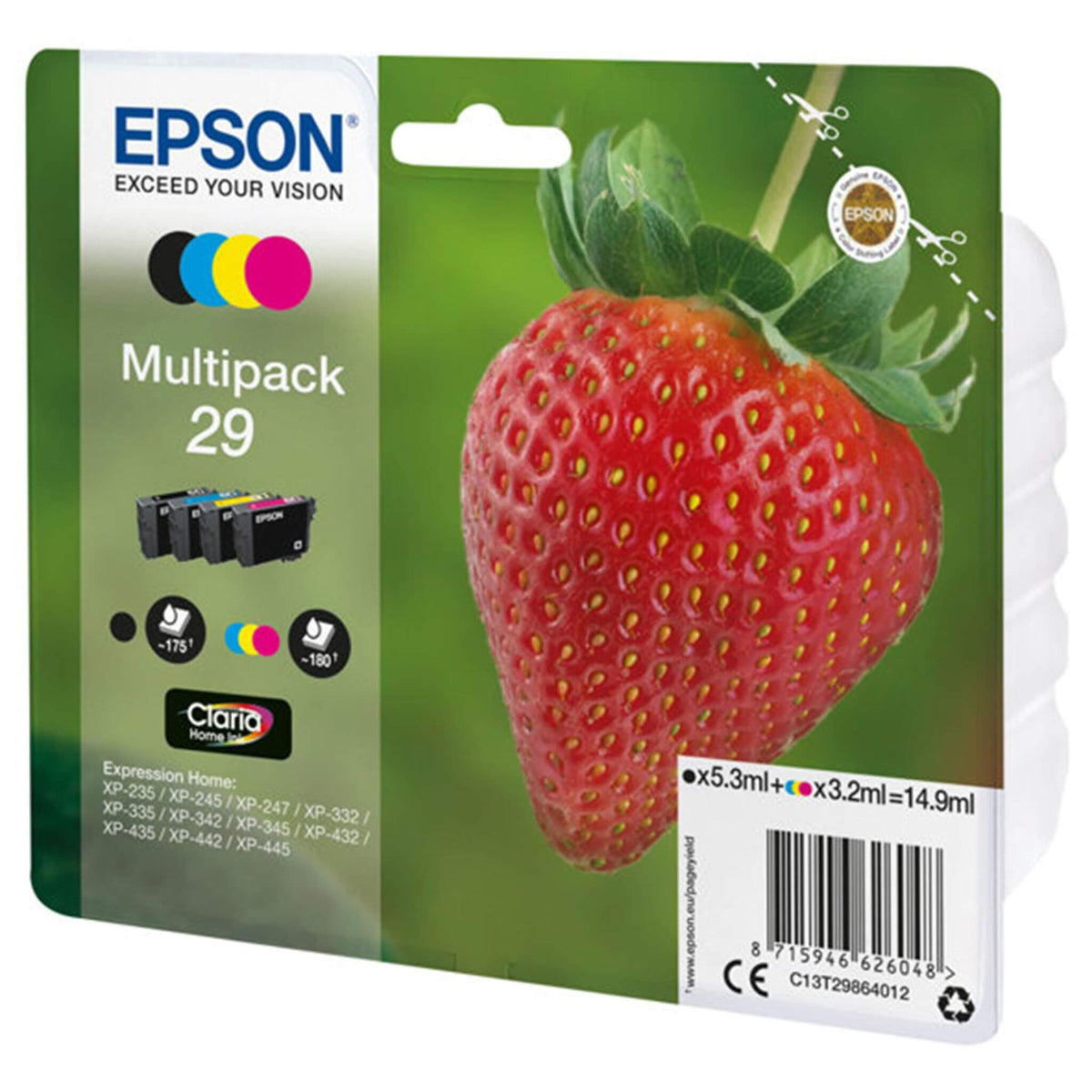 Neljän värin kasettisarja: Epson T2986 (29) | Finink.com