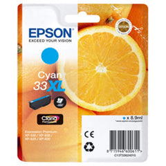 Epson 33 XL cyan mustepatruuna (T3362)