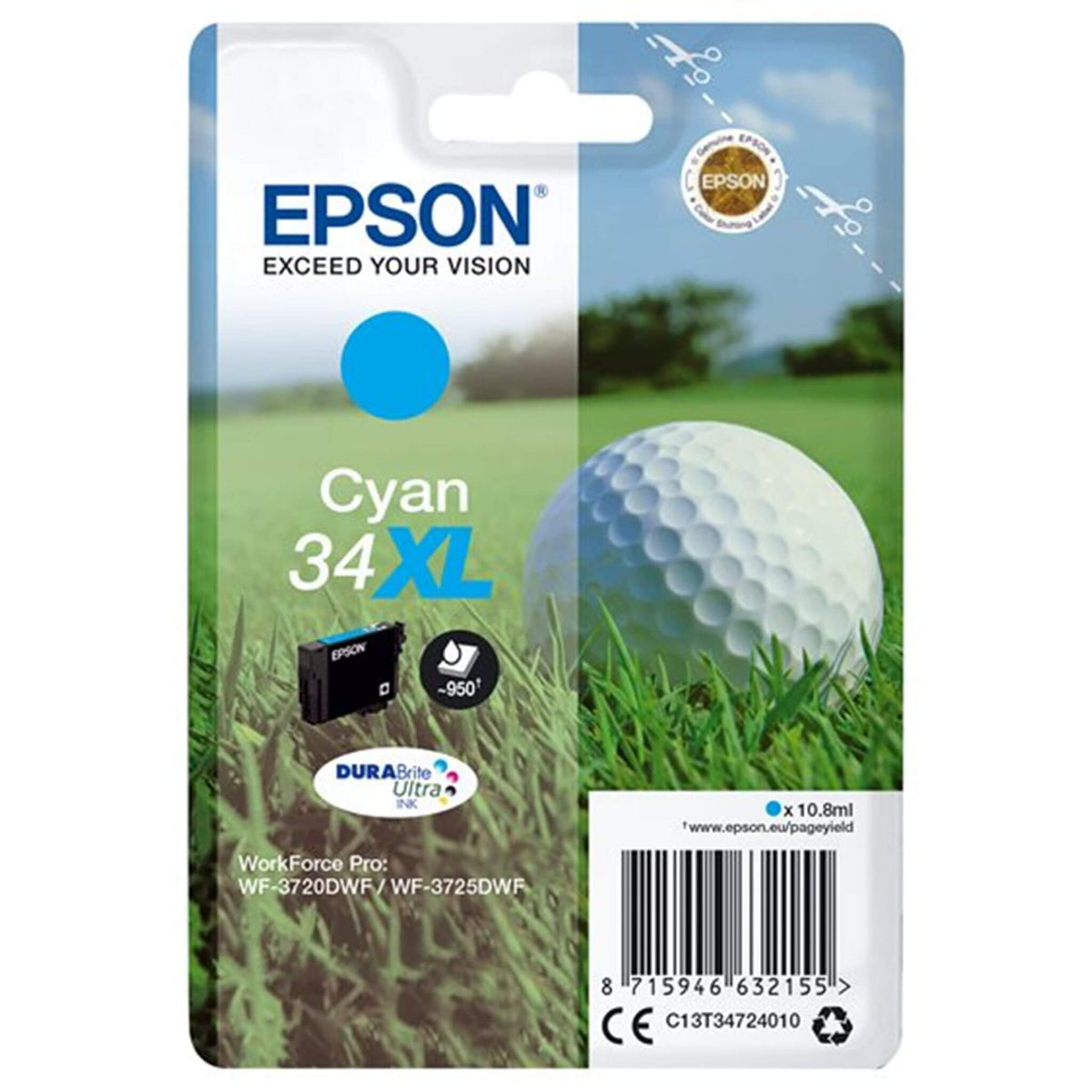 Cyan mustepatruuna: Epson T3472 (34 XL) | Finink.com
