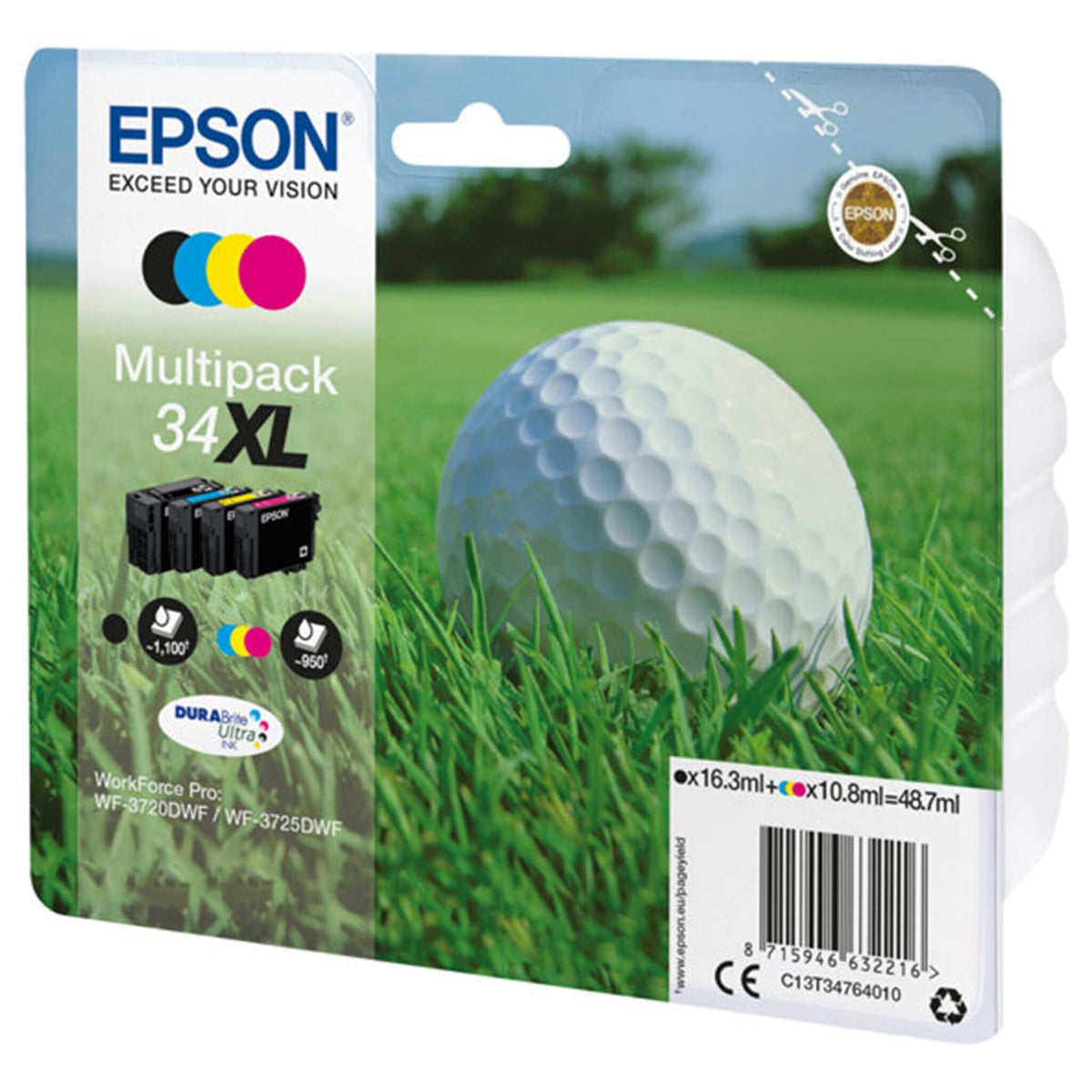 Multipakkaus neljä XL väriä: Epson T3476 | Finink.com