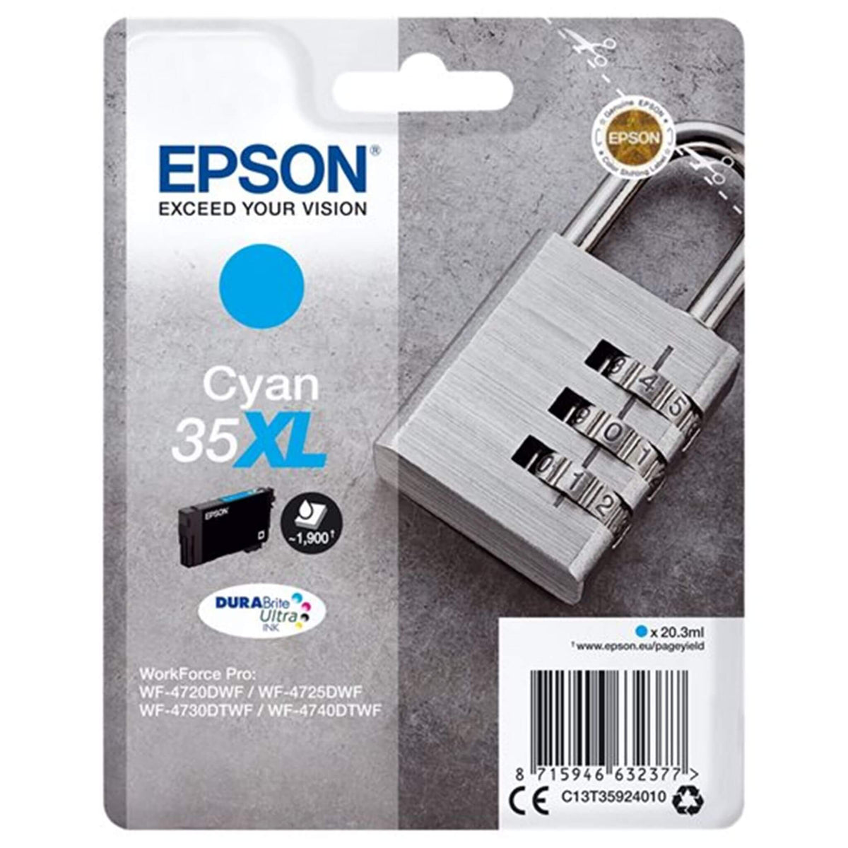 Cyan mustepatruuna: Epson T3592 (35 XL) | Finink.com