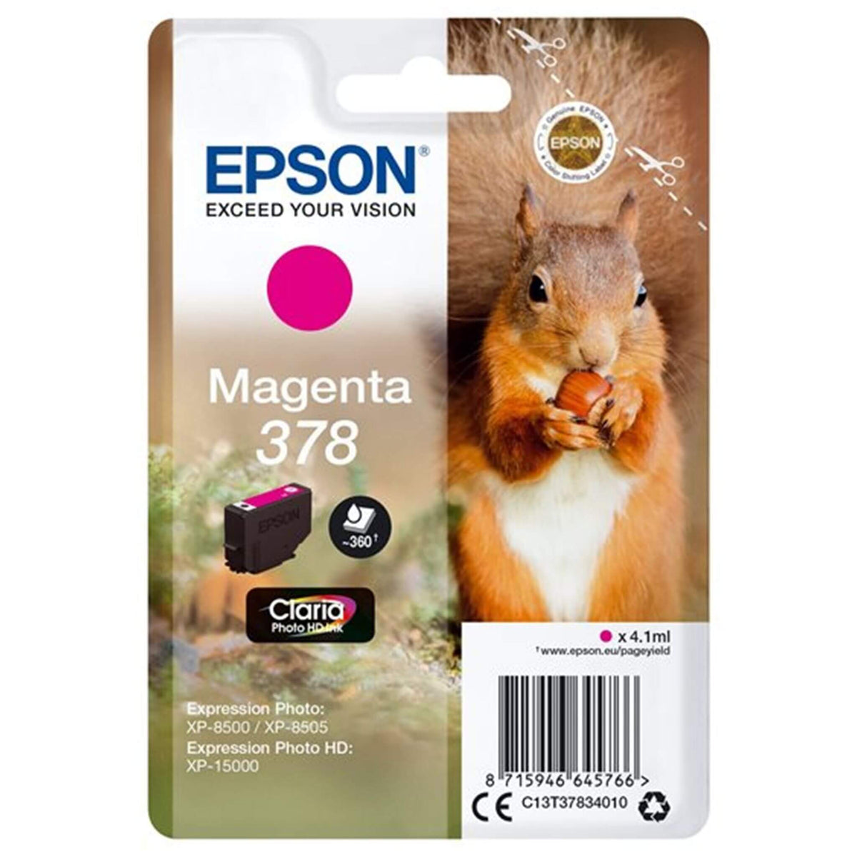 Magenta mustepatruuna: Epson T3783 (378) | Finink.com