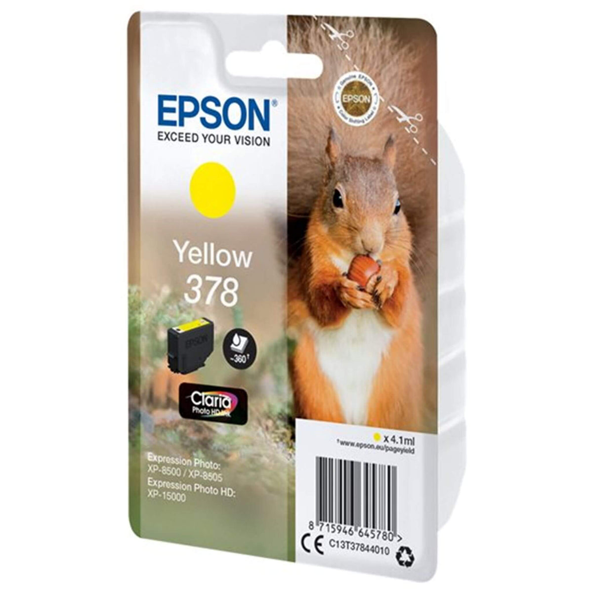 Keltainen mustepatruuna: Epson T3784 (378) | Finink.com