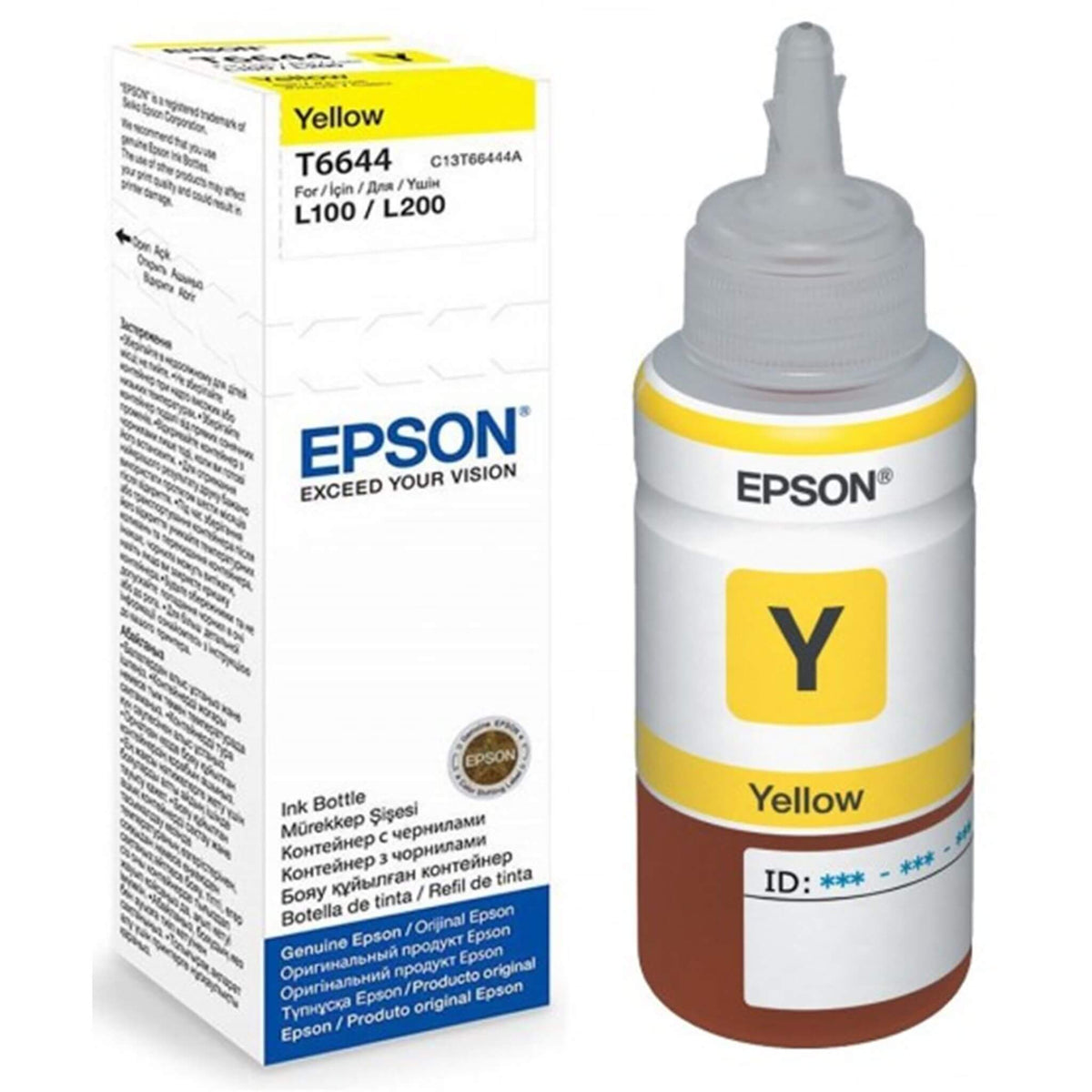 Keltainen mustepullo: Epson T6644 | Finink.com