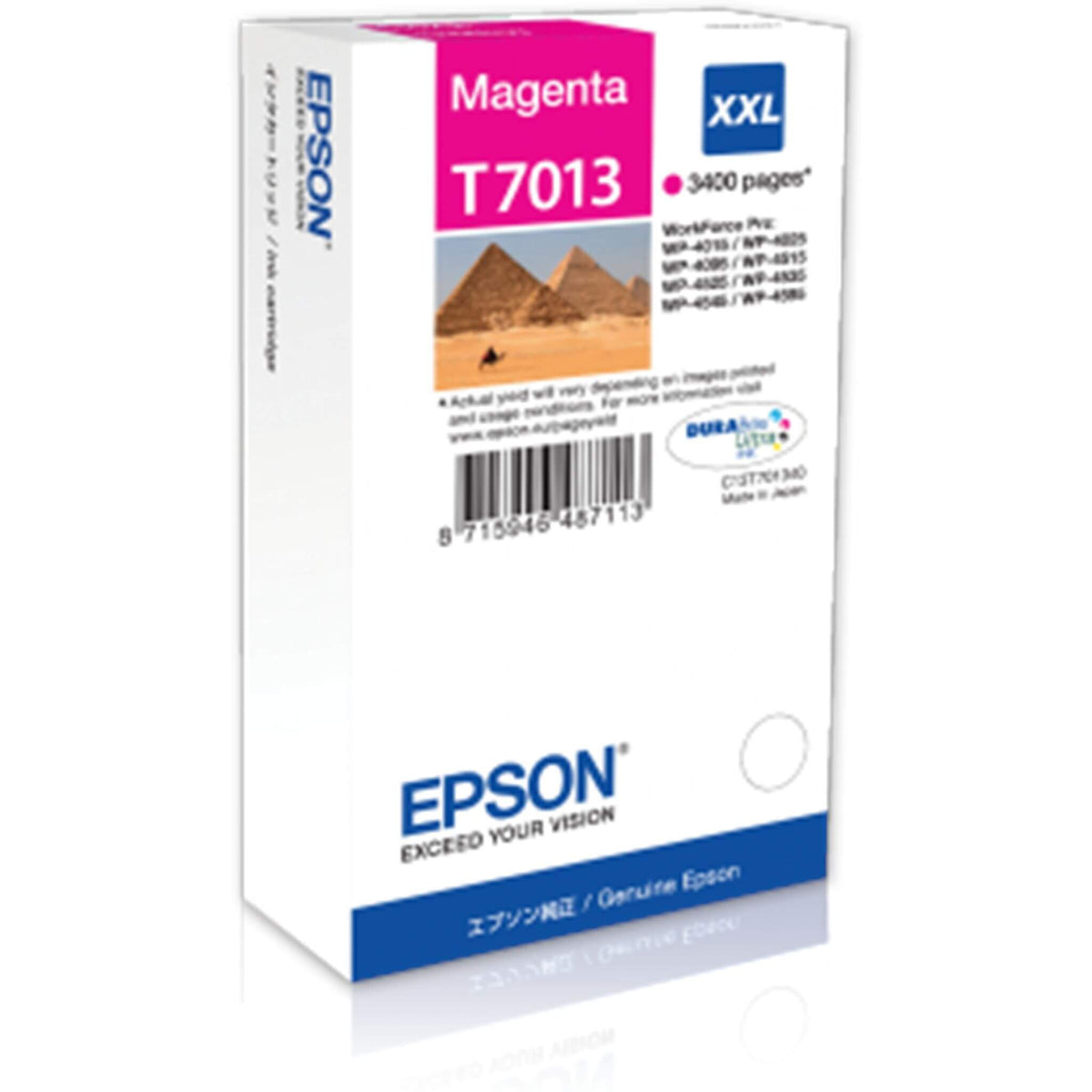 Magenta mustepatruuna: Epson T7013 XXL | Finink.com