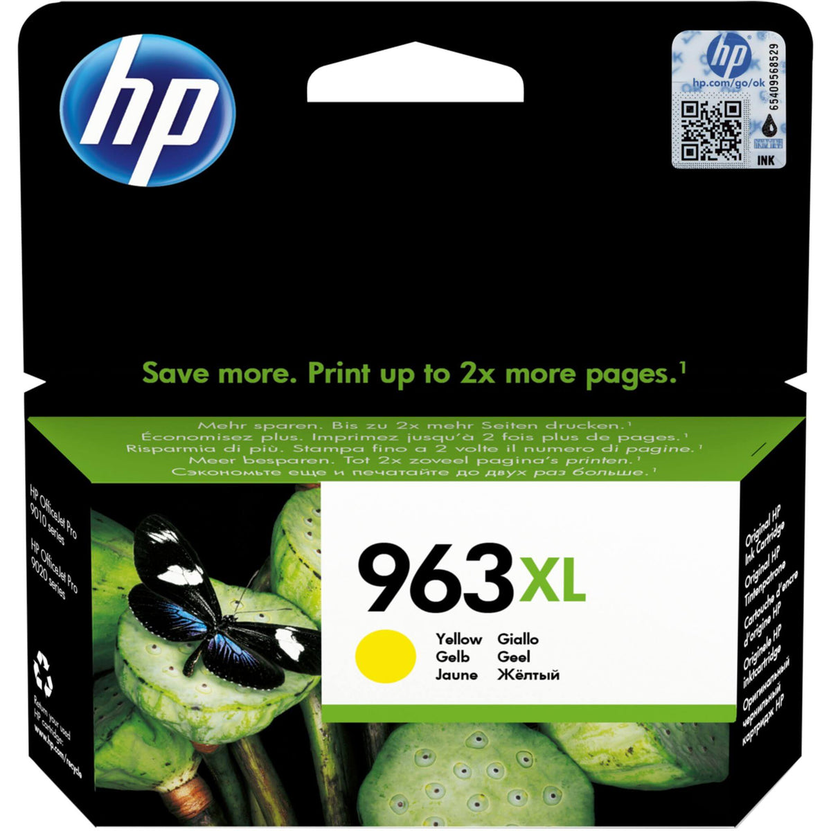 Keltainen mustepatruuna: HP 3JA29AE (963 XL) | Finink.com