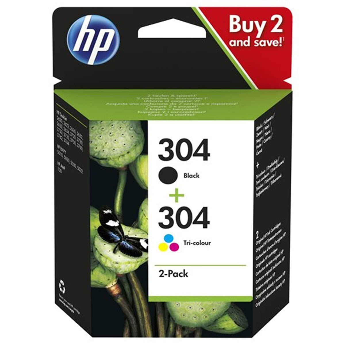 Multipakkaus N9K05AE/N9K06AE.: HP 3JB05AE (304) | Finink.com