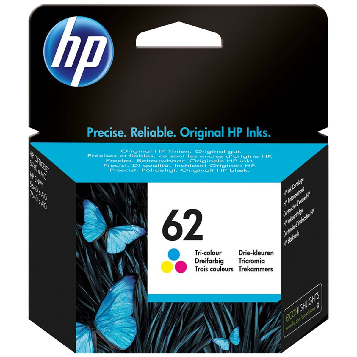 Kolmevärinen mustekasetti: HP C2P06AE (HP 62) | Finink.com