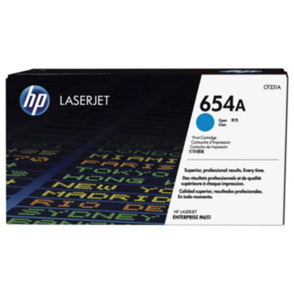Cyan värikasetti: HP CF331A (HP 654A) | Finink.com