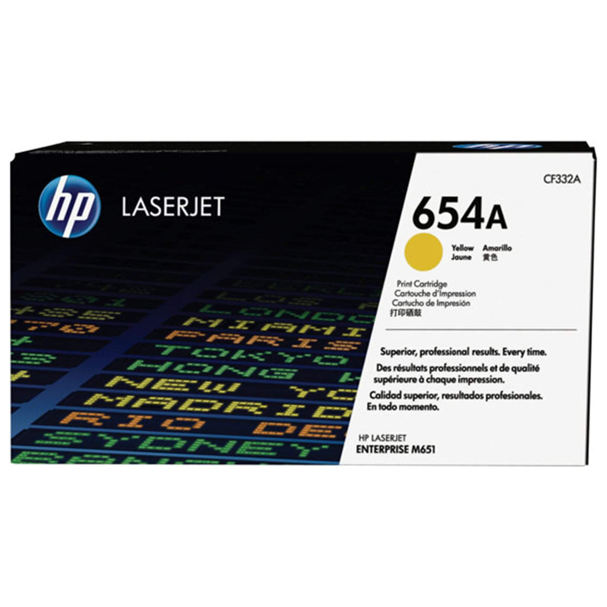 Keltainen värikasetti: HP CF332A (HP 654A) | Finink.com