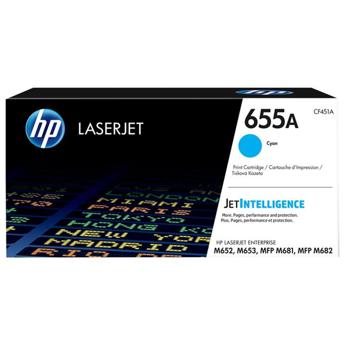 Cyan värikasetti: HP CF451A (655A) | Finink.com