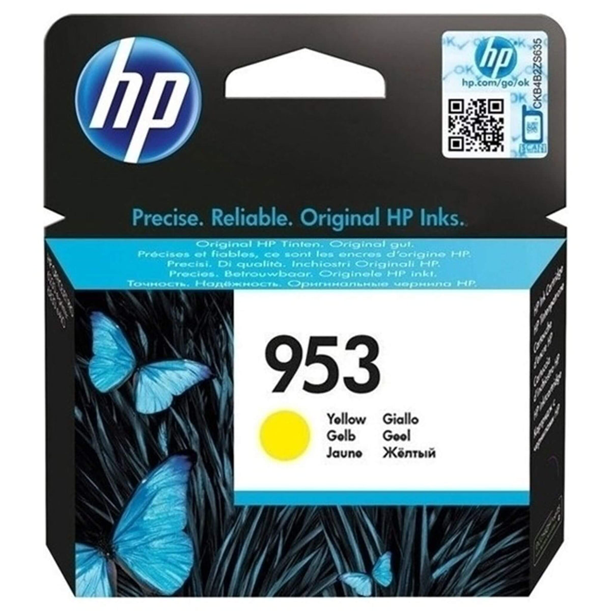 Keltainen mustepatruuna: HP F6U14AE (HP 953) | Finink.com