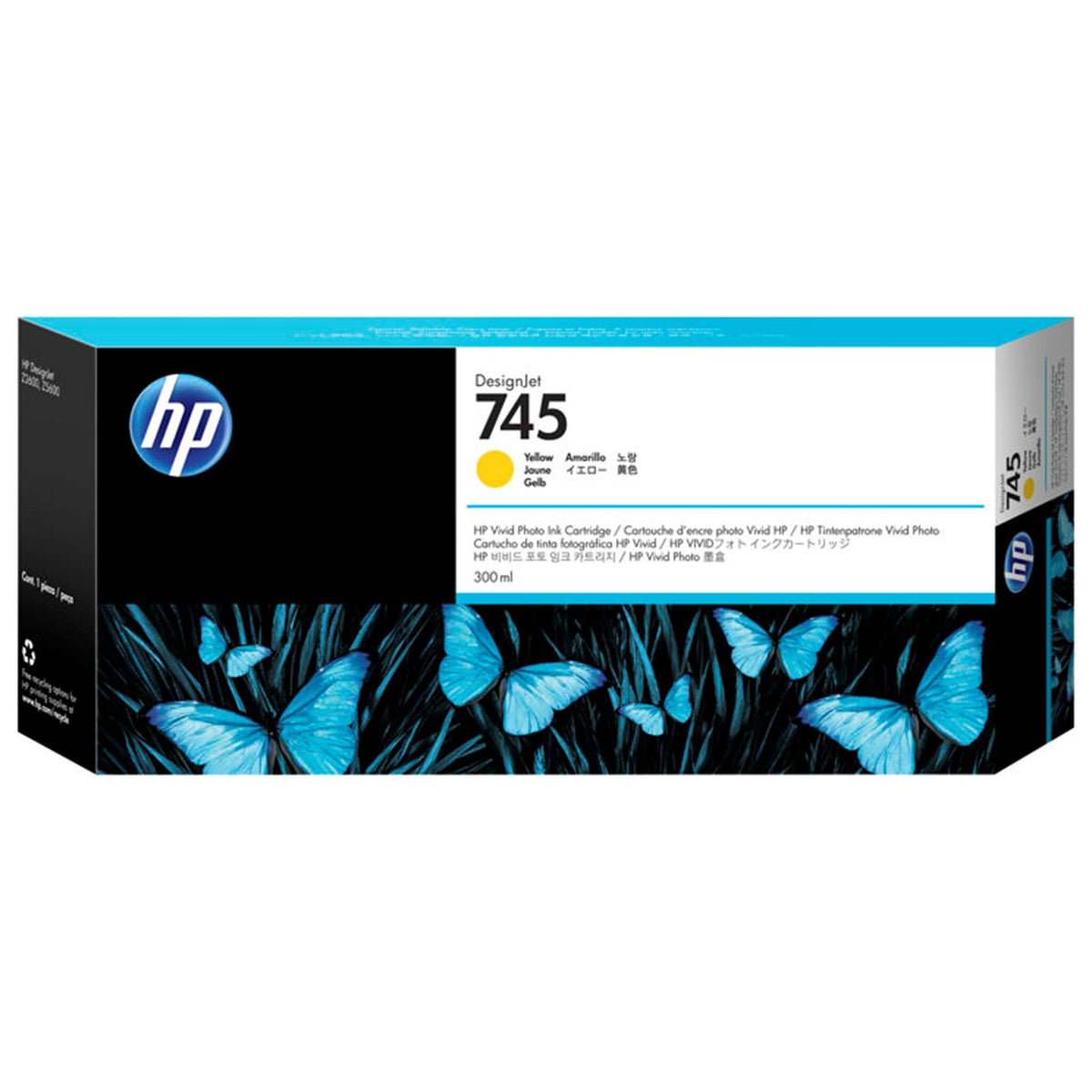 Keltainen mustepatruuna: HP F9K02A (745) | Finink.com