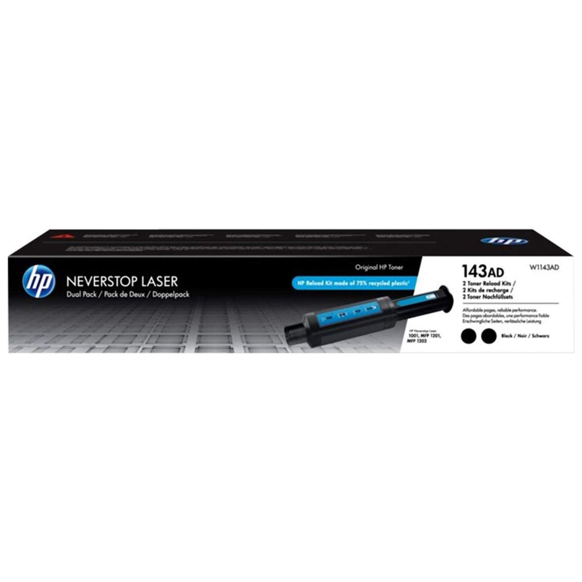 Väriaineen täyttösarja: HP W1143AD (HP 143AD) | Finink.com