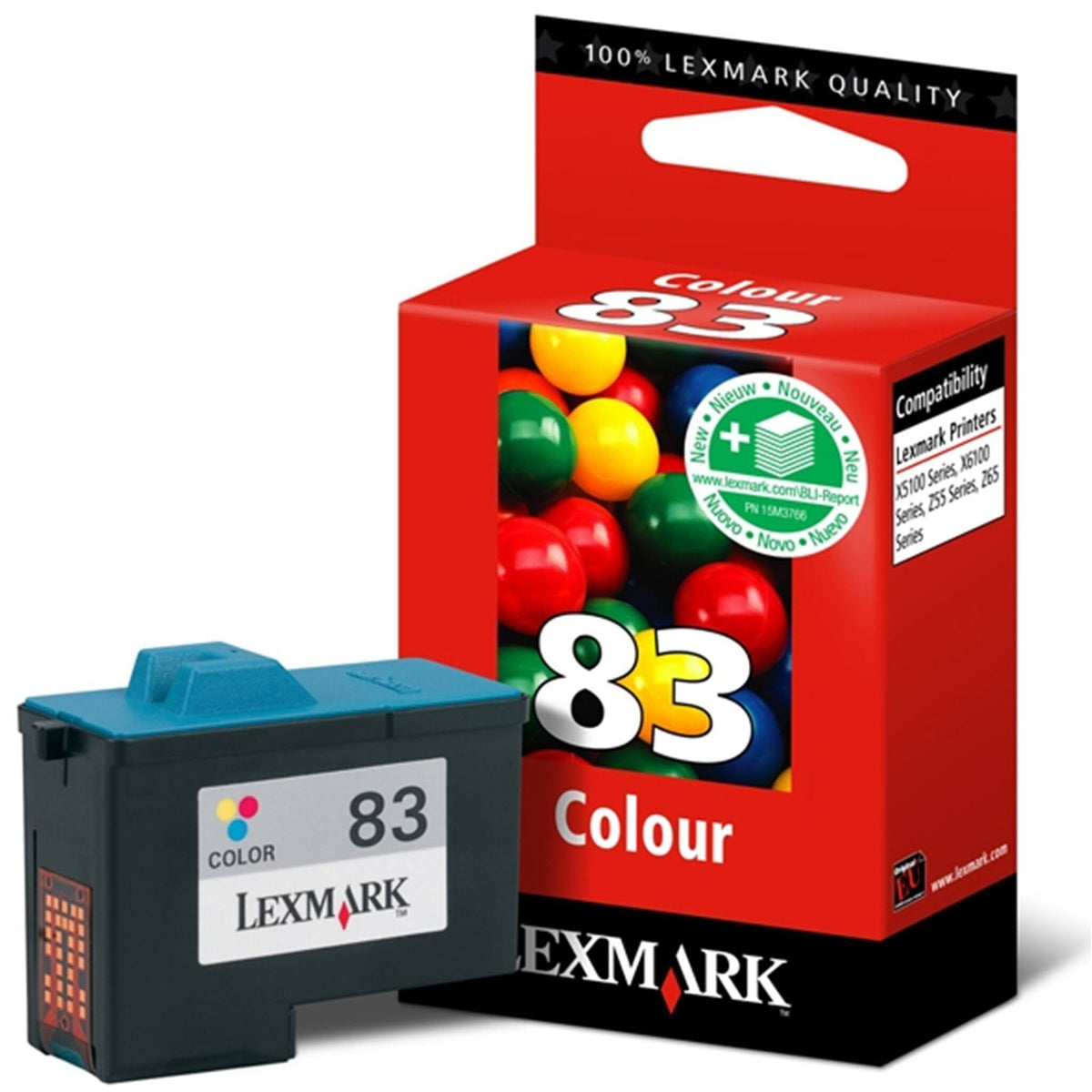 Kolmevärinen mustekasetti: Lexmark 18LX042E (#83) | Finink.com