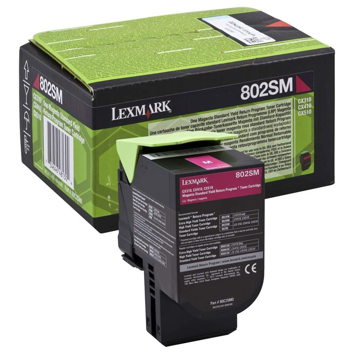 Magenta värikasetti: Lexmark 80C2SM0 (802 SM) LRP | Finink.com
