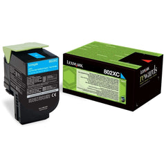 Lexmark 802 XC cyan värikasetti (80C2XC0)