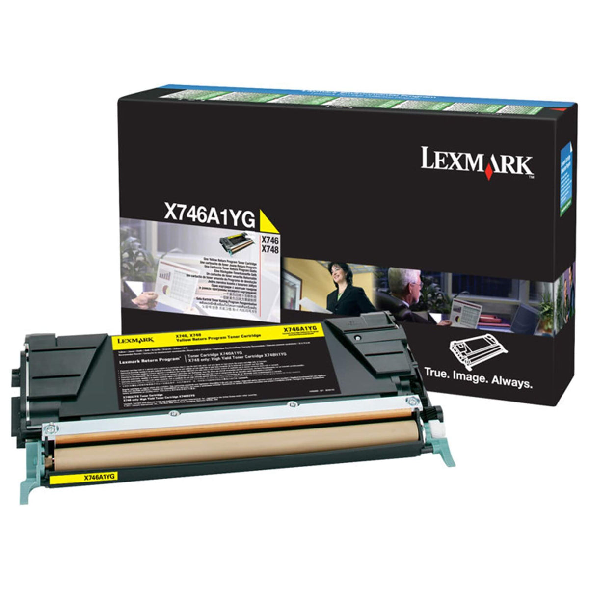 Keltainen värikasetti: Lexmark X746A1YG | Finink.com