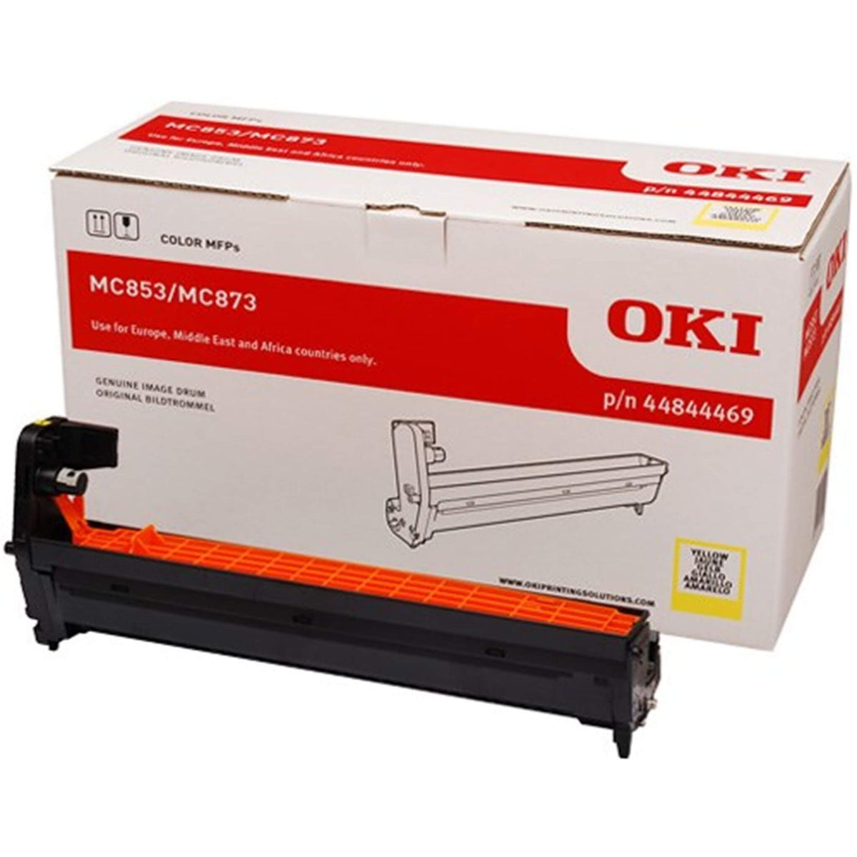 Rumpu, keltainen OKI 44844469 | Finink.com