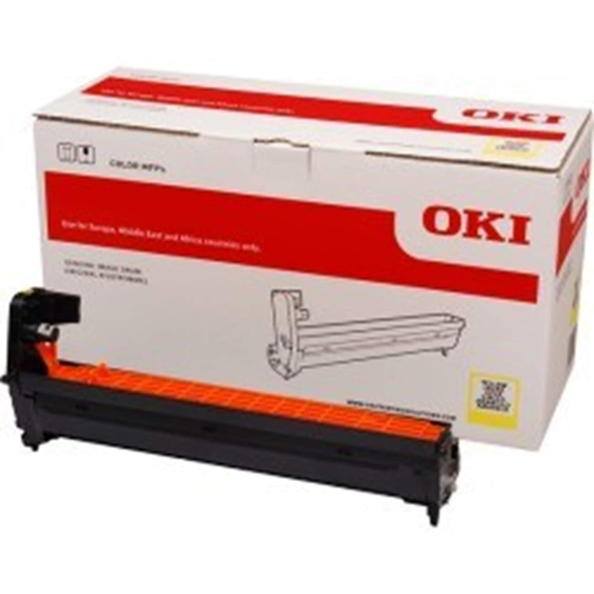 Rumpu, keltainen OKI 46484105 | Finink.com
