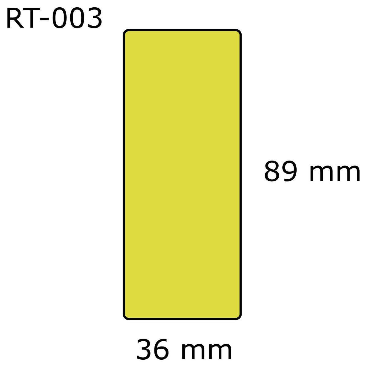 Suuri osoitetarra keltainen, korvaa Dymo 99012 yellow | Finink.com