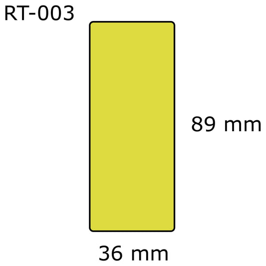Suuri osoitetarra keltainen, korvaa Dymo 99012 yellow | Finink.com