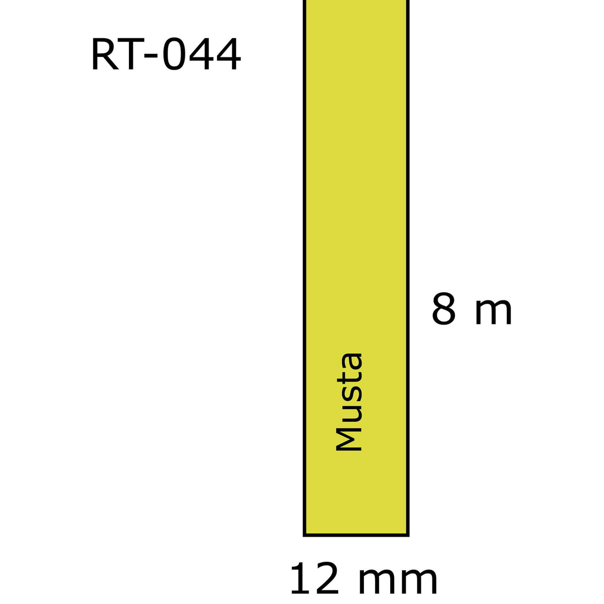 Laminoitu tarranauha, korvaa Brother TZe-631 | Finink.com