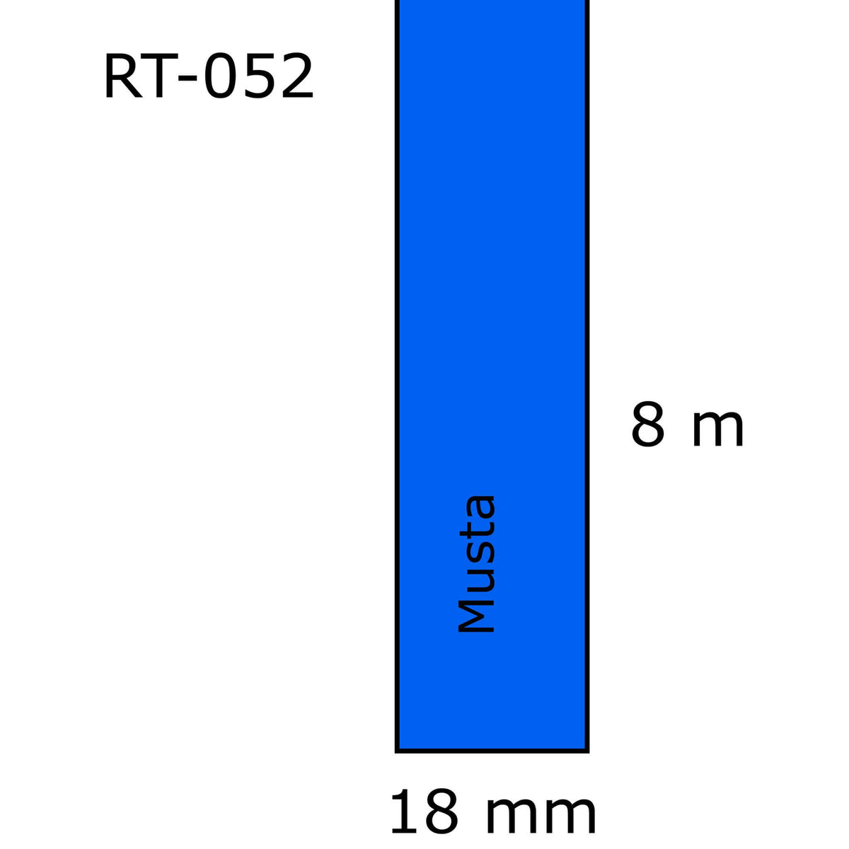 Laminoitu tarranauha, korvaa Brother TZe-541 | Finink.com