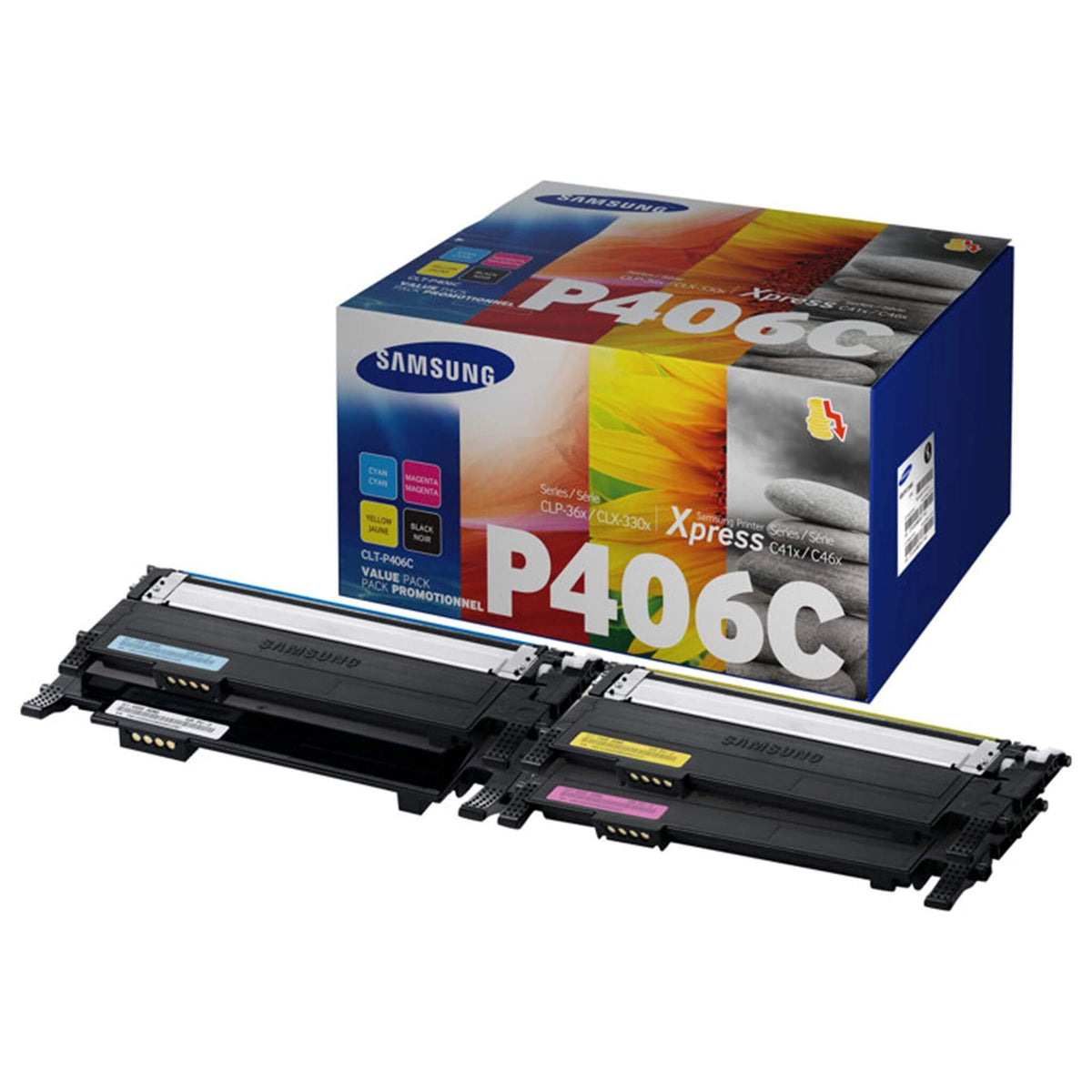 Neljän värin kasettisarja: Samsung CLT-P406C | Finink.com